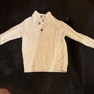 GAP Kids Beige Classic Cable Knit Sweater